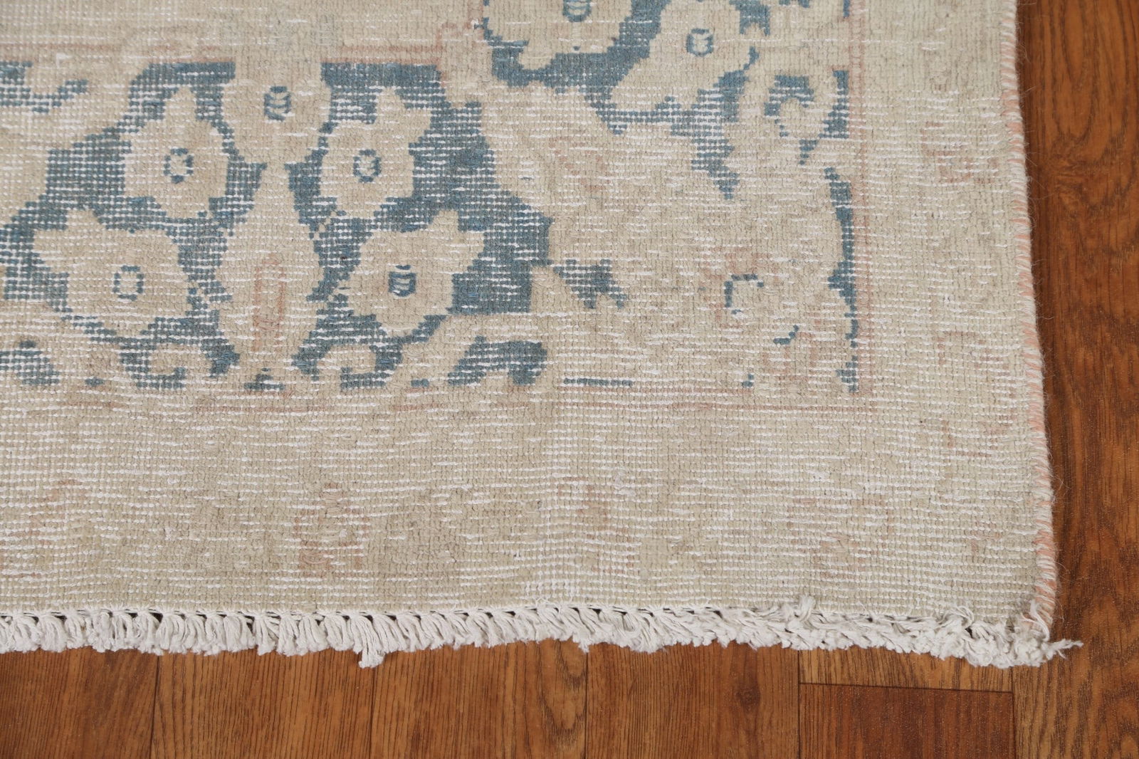 Antique Distressed Kerman Persian Rug 5x13 - 7