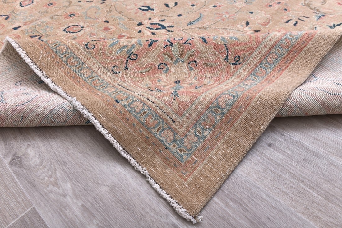 9'11'' x 13'1'' Handmade Vintage Wool Rug - 20671 - 15