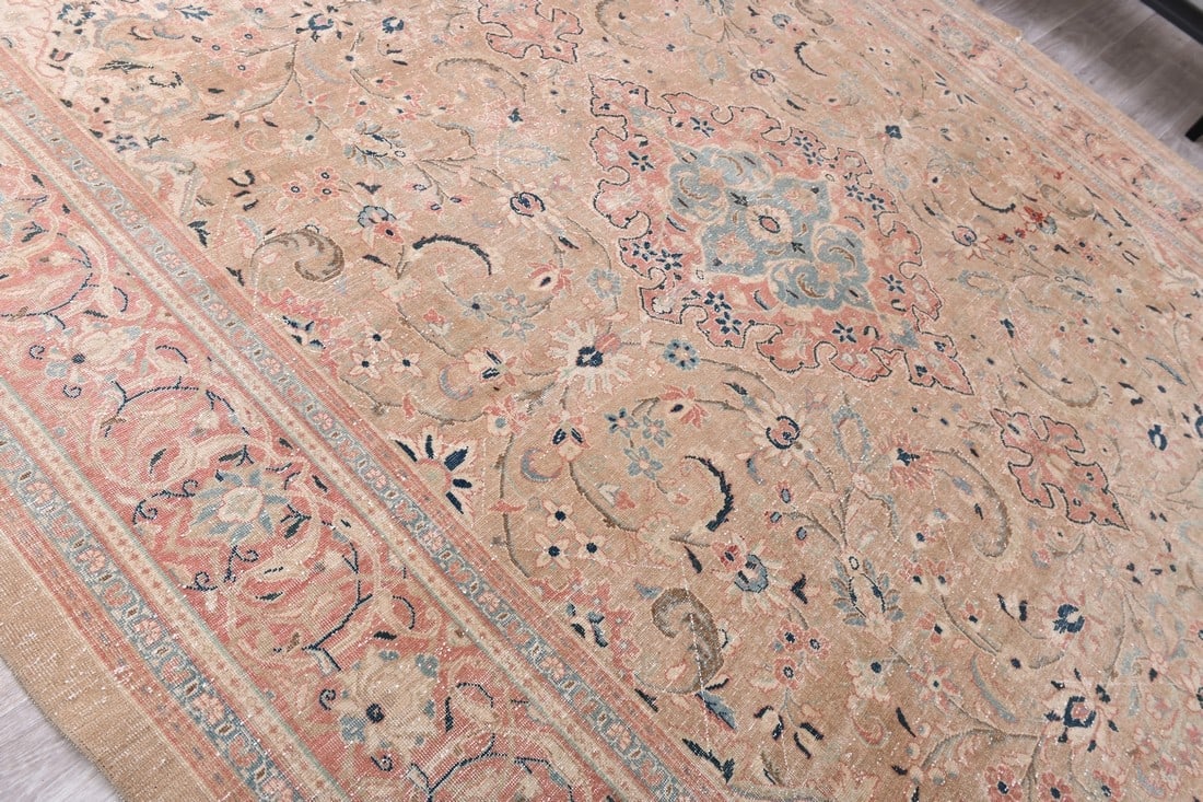 9'11'' x 13'1'' Handmade Vintage Wool Rug - 20671 - 8