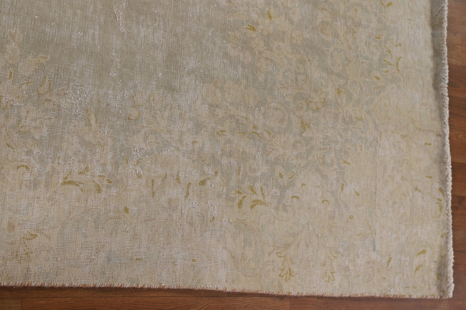 Antique Distressed Kerman Persian Area Rug 7x9 - 16