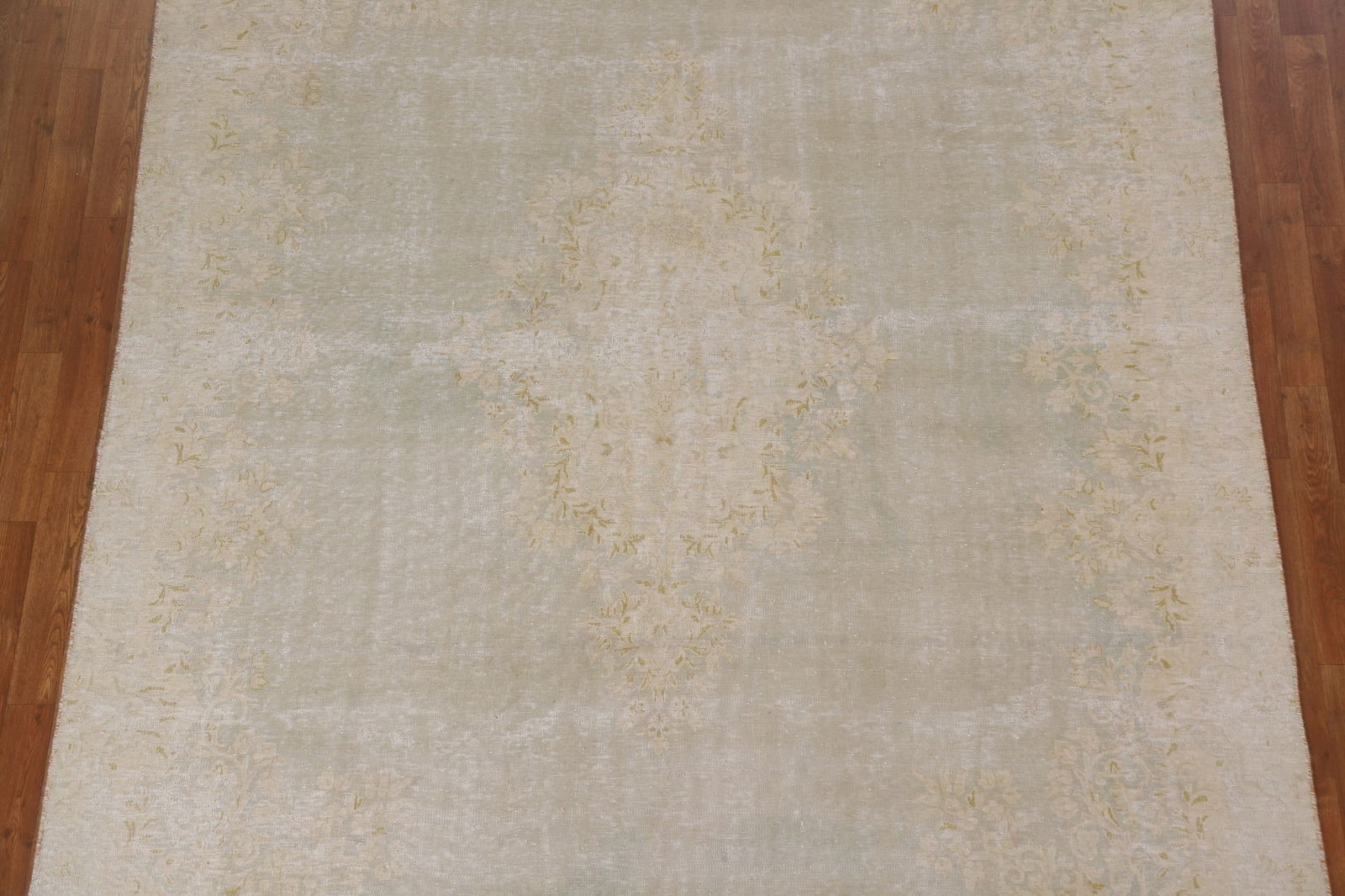 Antique Distressed Kerman Persian Area Rug 7x9 - 4