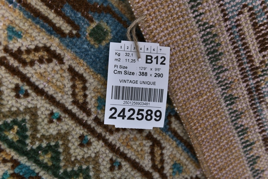 9'6'' x 12'8'' Unique Handmade Vintage Rug - 242589 - 16