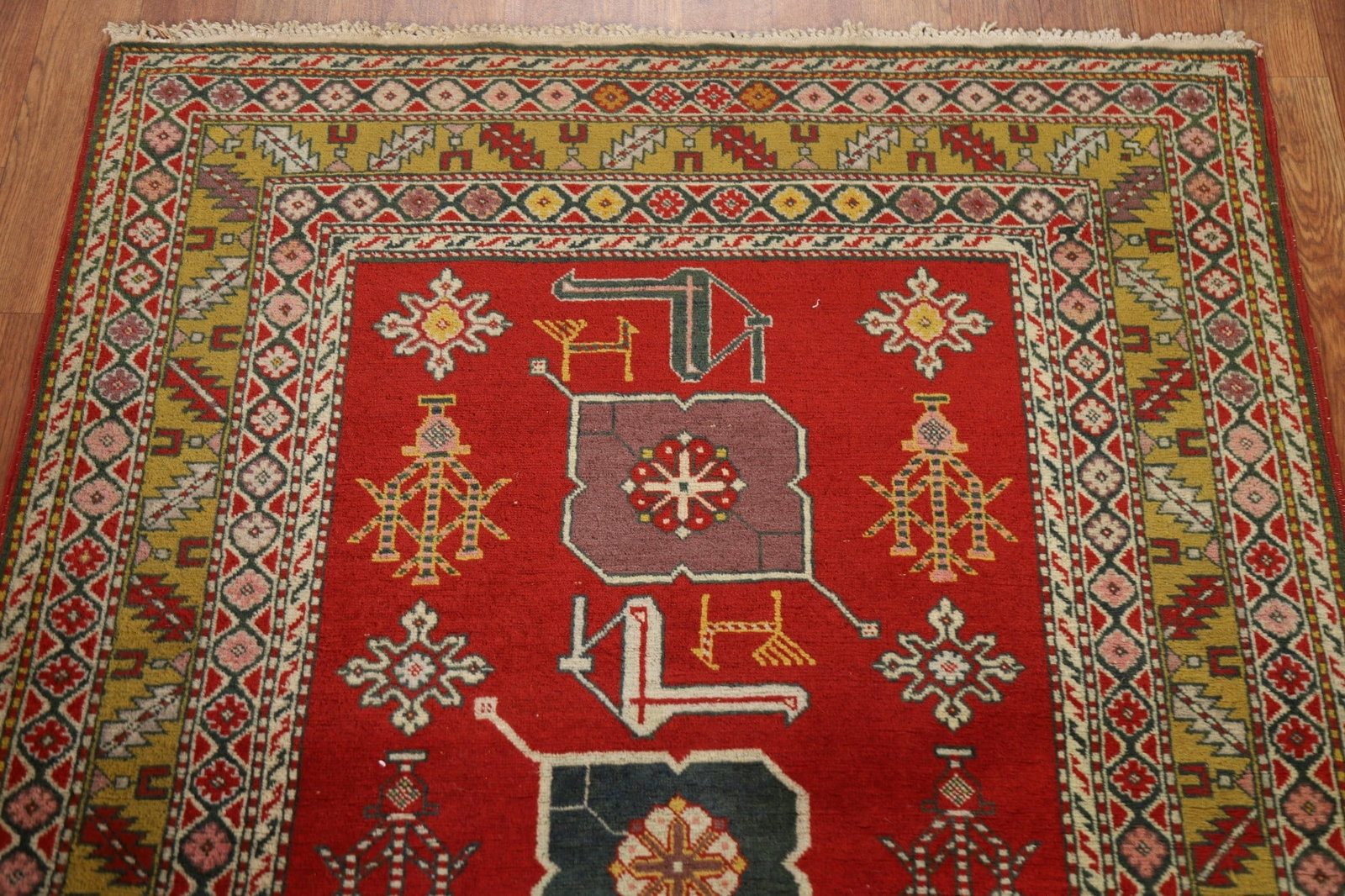 Antique Vegetable Dye Shirvan Area Rug 3x5 - 12