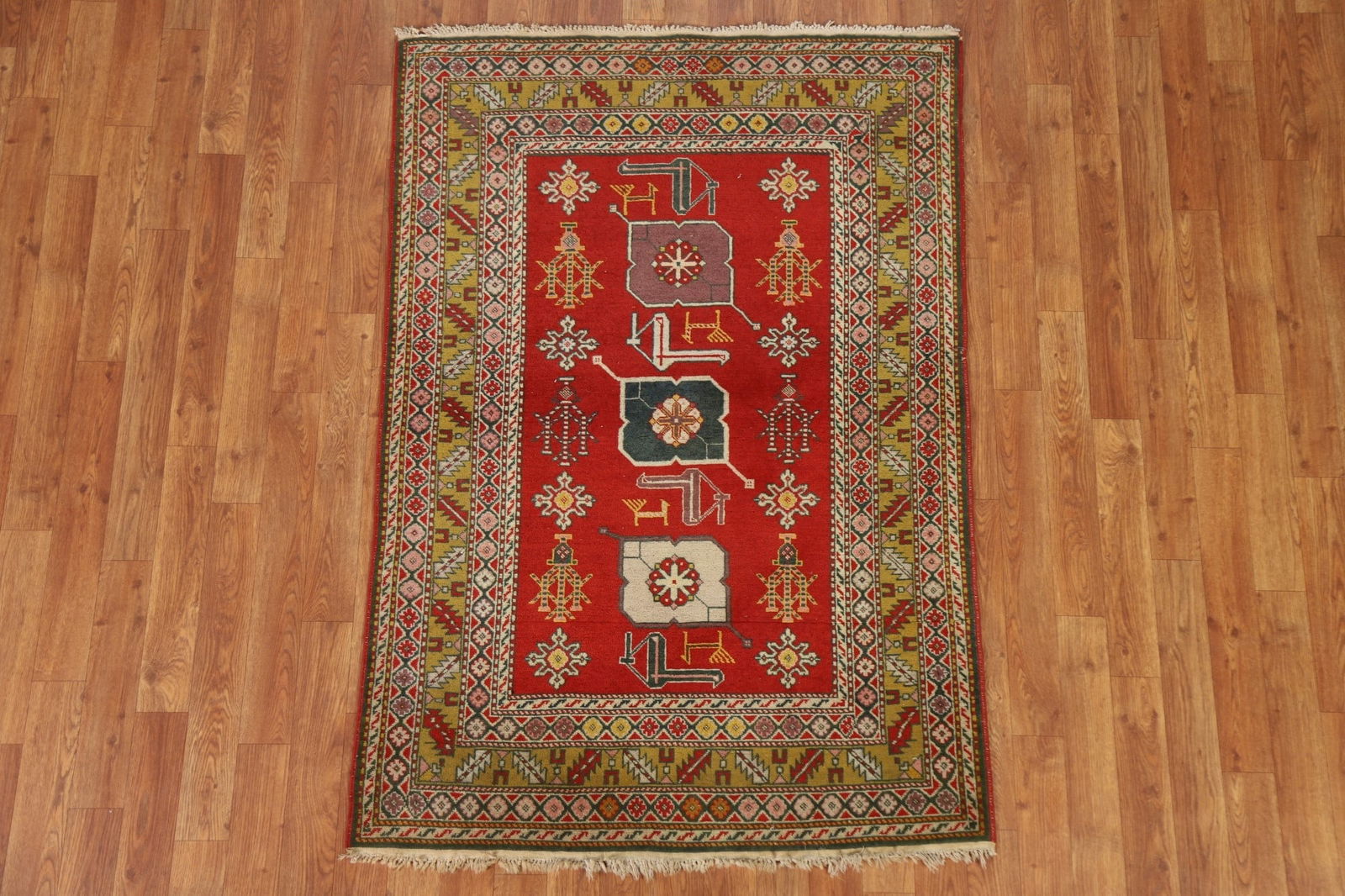 Antique Vegetable Dye Shirvan Area Rug 3x5 - 3