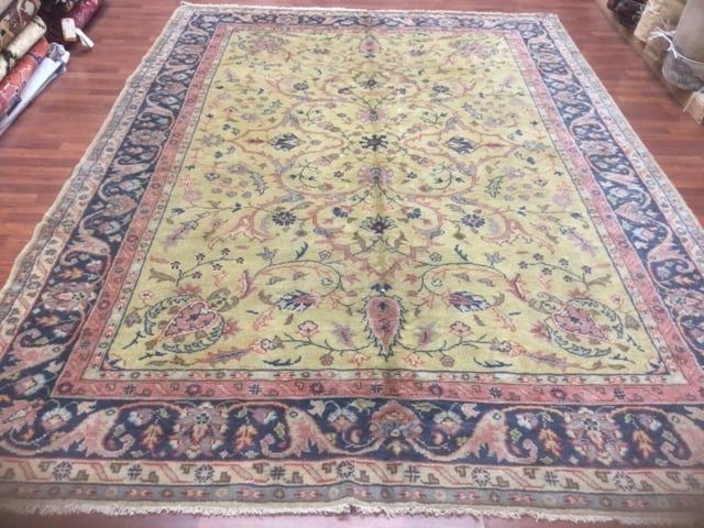 Antique all over Turkish Ushak rug-376, - 2