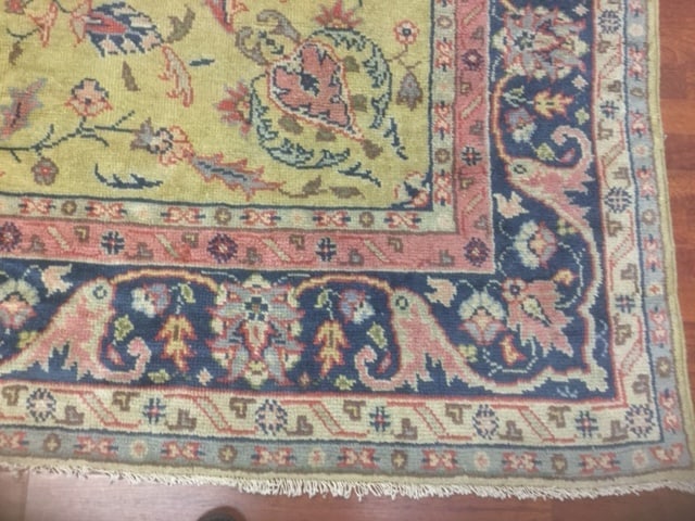 Antique all over Turkish Ushak rug-376, - 4