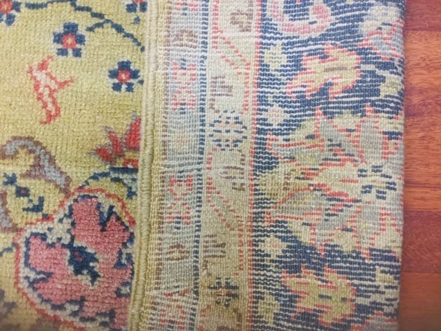Antique all over Turkish Ushak rug-376, - 8