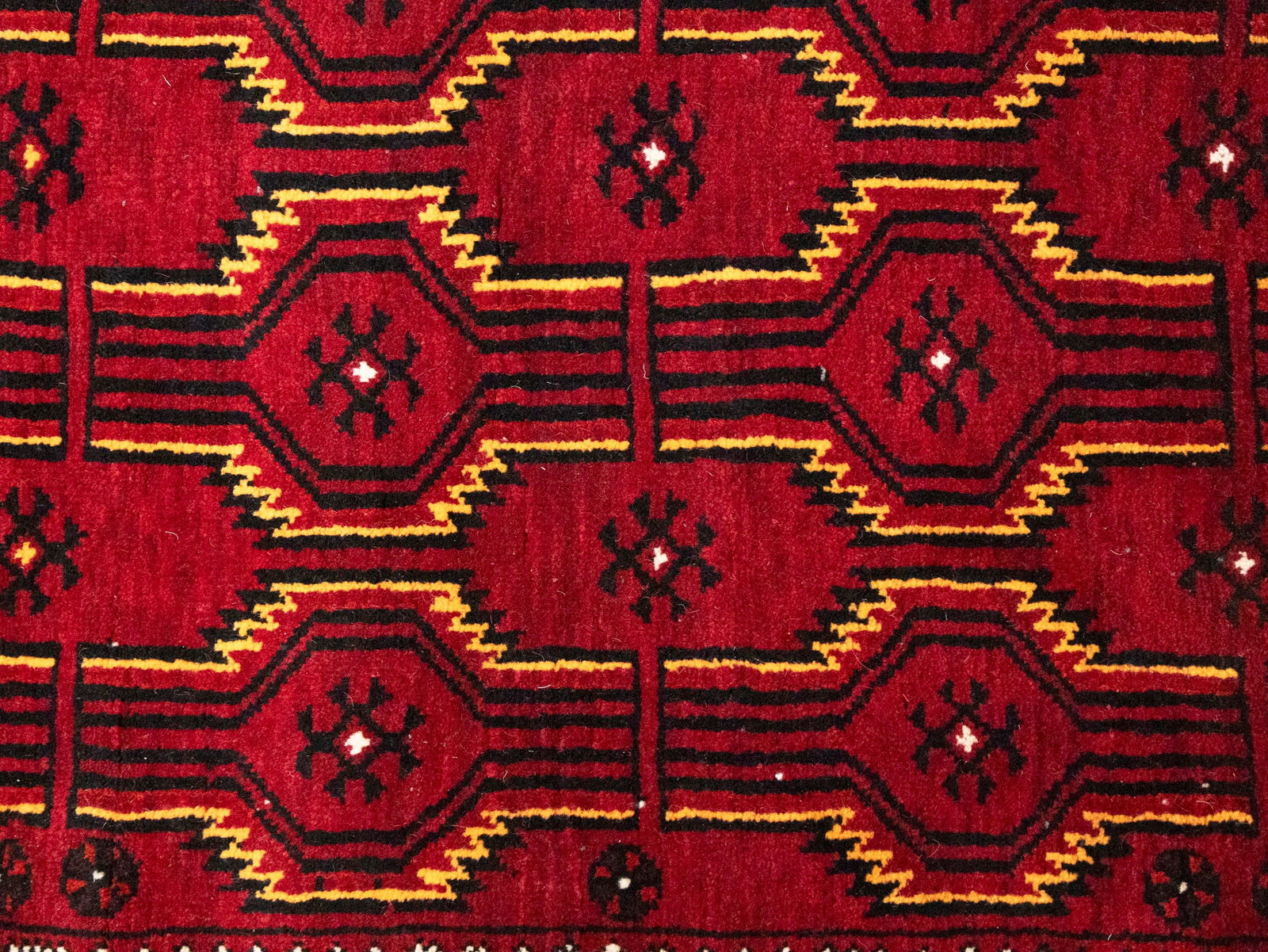 Vintage Red Tribal 3'6X6'5 Balouch Persian Rug - 7