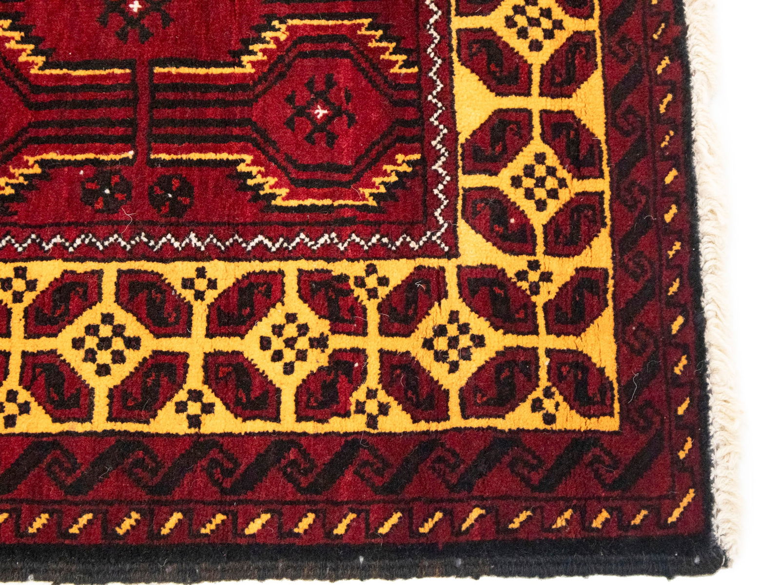 Vintage Red Tribal 3'6X6'5 Balouch Persian Rug - 8