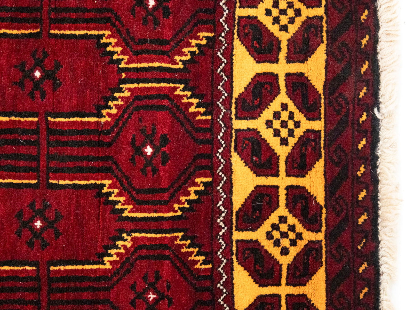 Vintage Red Tribal 3'6X6'5 Balouch Persian Rug - 9