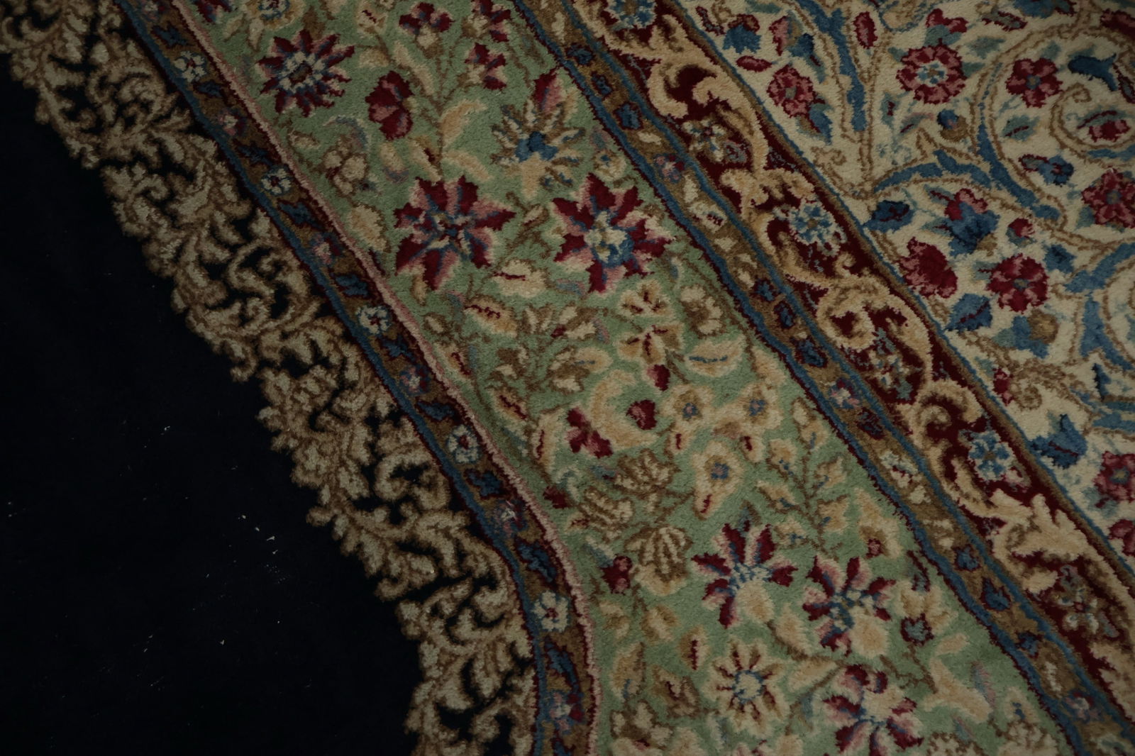 Antique Vegetable Dye Kerman Persian Large Rug 10x17 - 7