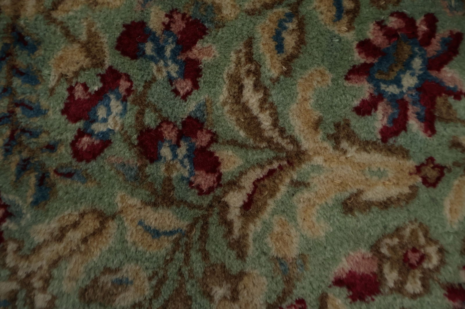 Antique Vegetable Dye Kerman Persian Large Rug 10x17 - 9