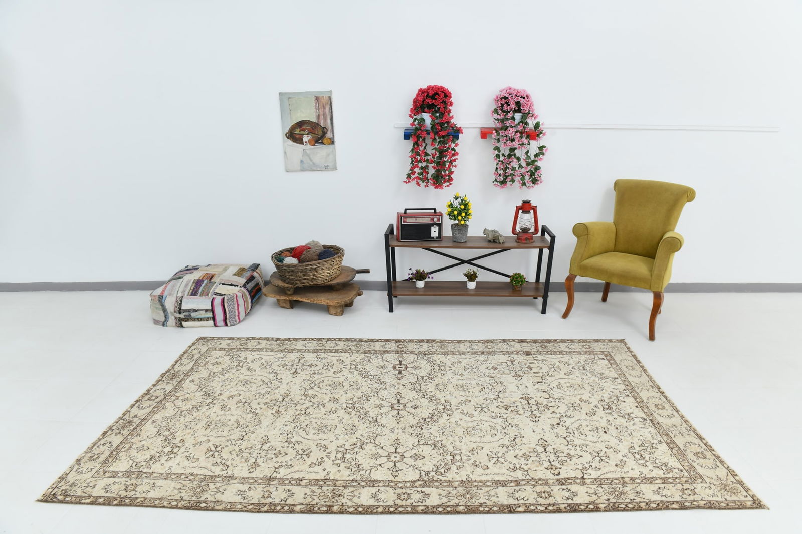 5'4'' x 9'3'' Unique Handmade Vintage Rug - 21761 - 2