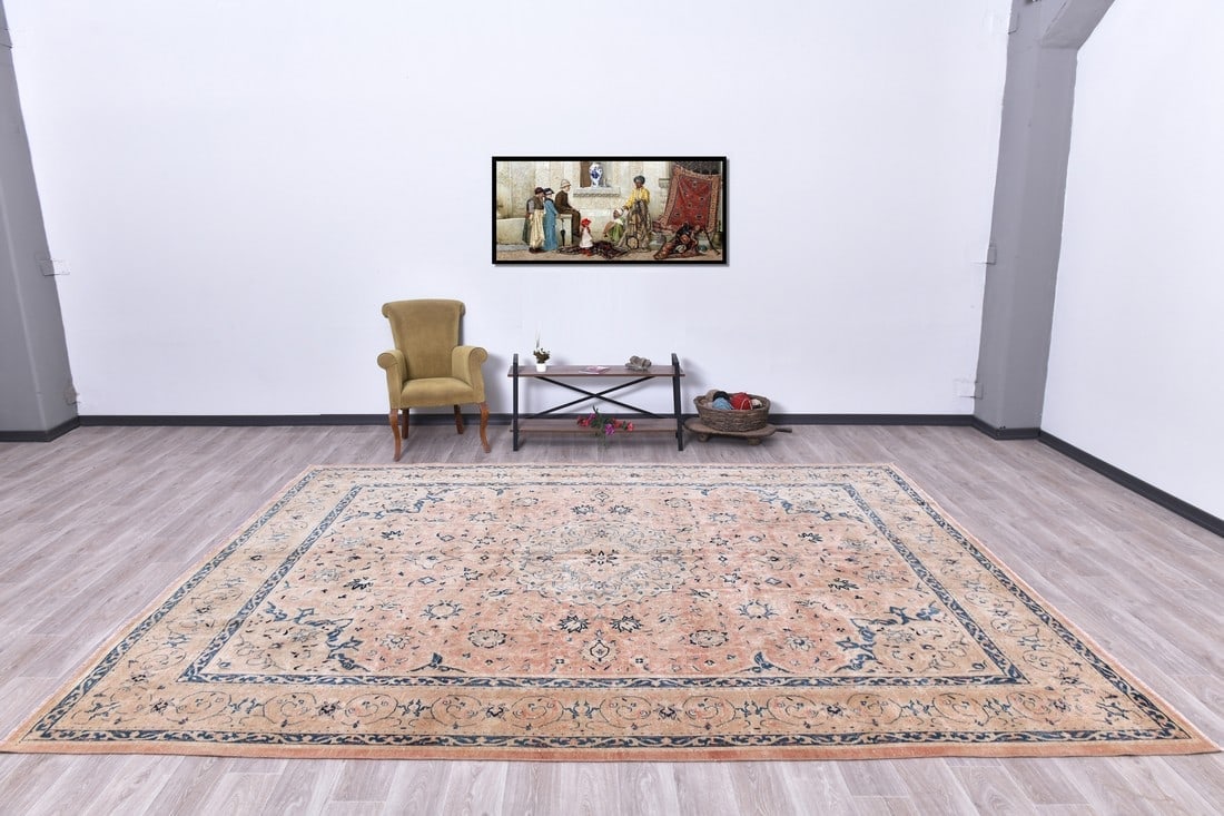 9'8'' x 12'6'' Unique Handmade Vintage Rug - 240573 (1 of 17)