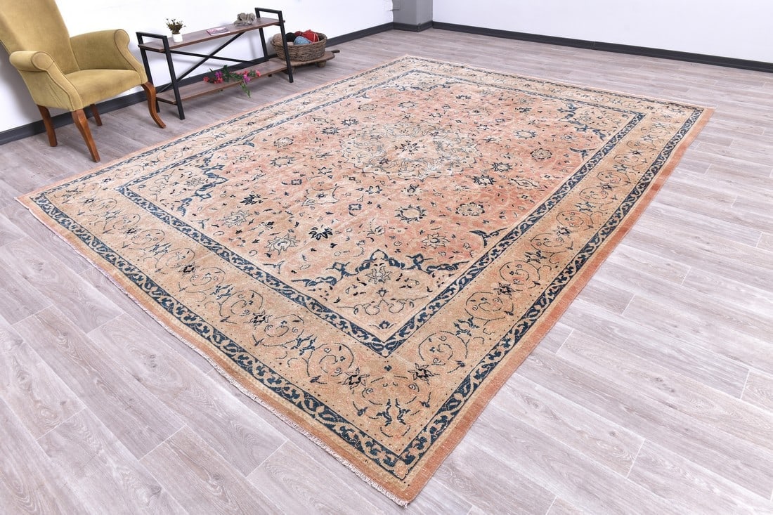 9'8'' x 12'6'' Unique Handmade Vintage Rug - 240573 - 2