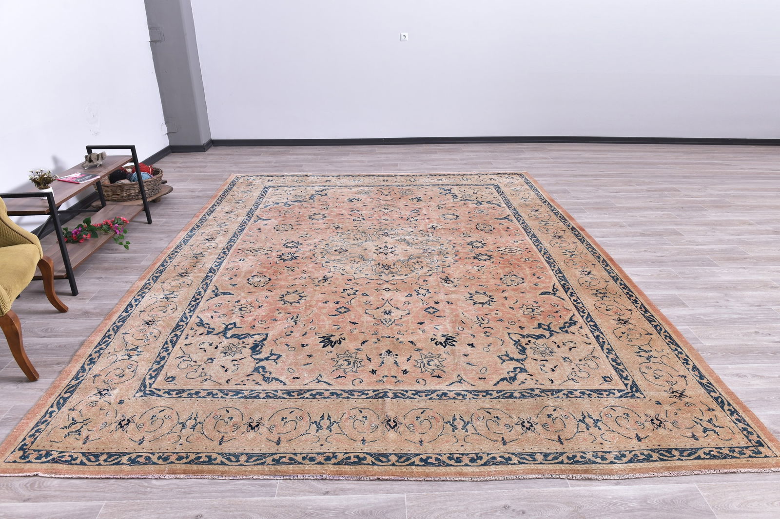 9'8'' x 12'6'' Unique Handmade Vintage Rug - 240573 - 3