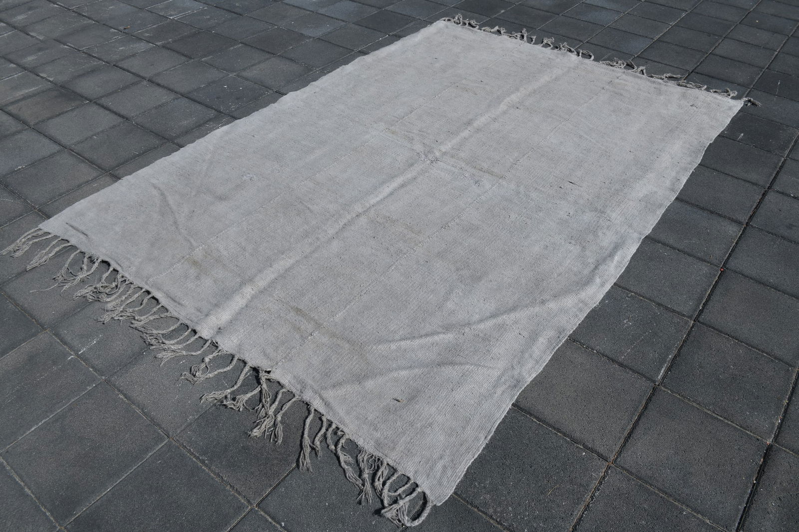 5'6'' x 8'2'' Turkish Vintage Hemp Rug - 52889 - 3