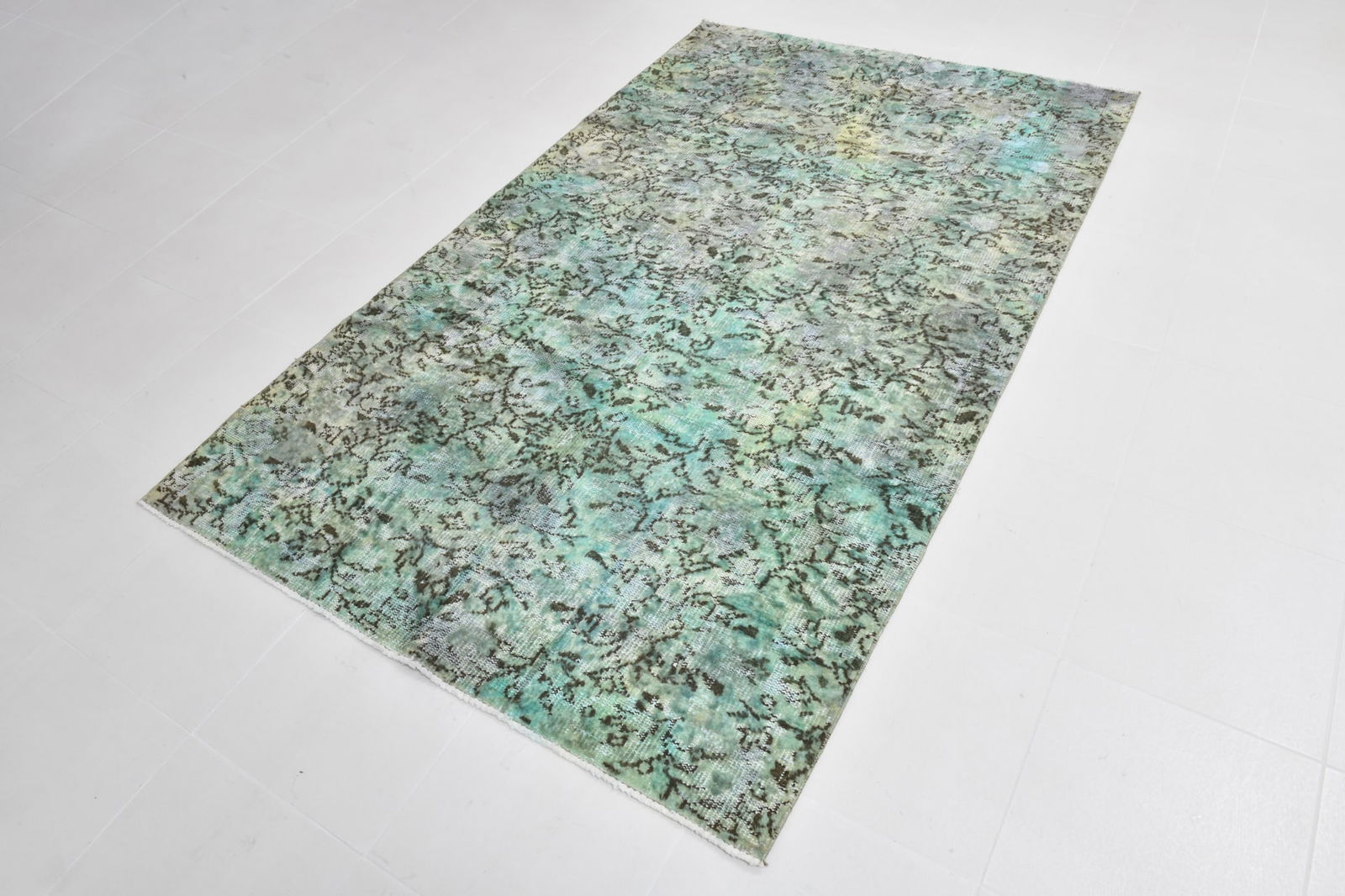 4'10'' x 7'11'' Handmade Vintage Wool Rug - 20144 - 4