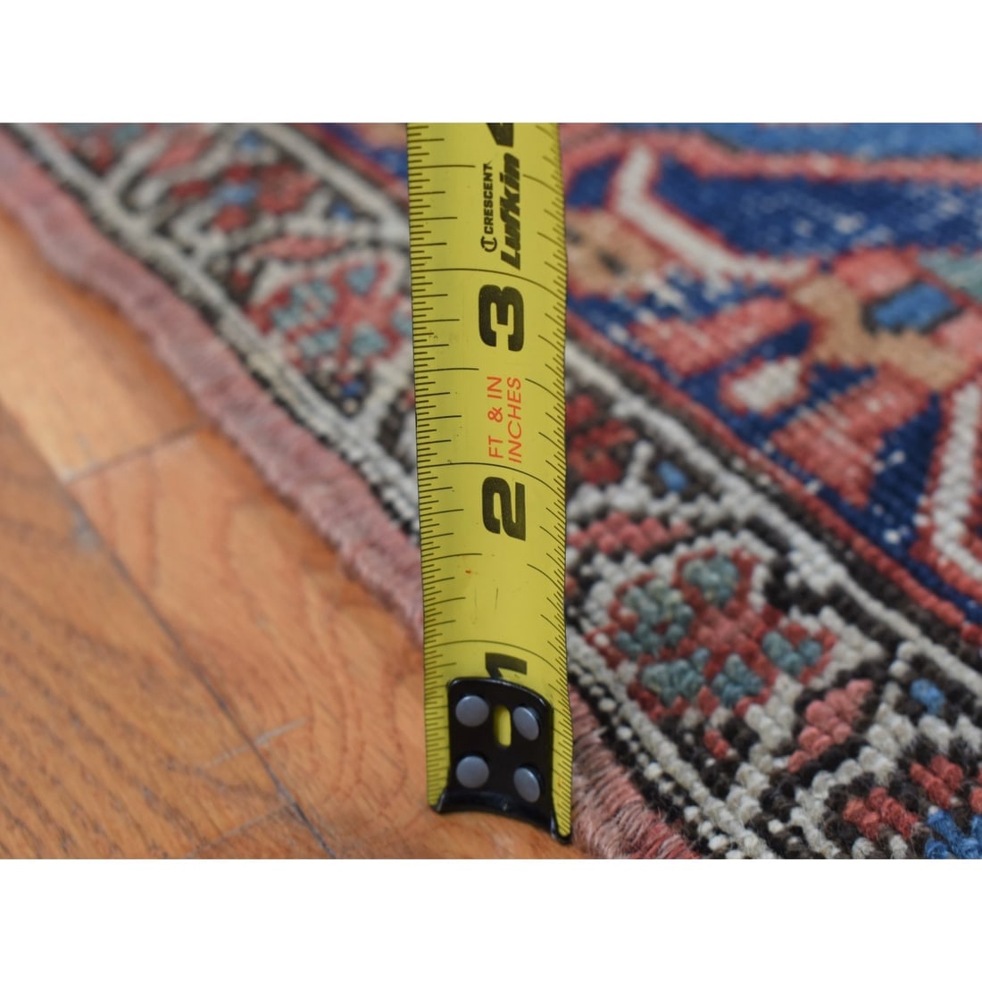 Daisy White, Antique Persian Serapi Heriz, Hand Knotted, Pure Wool Rug - 10