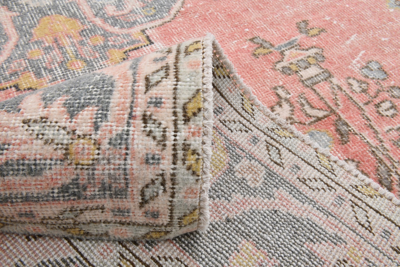 5'7'' x 9'6'' Handmade Vintage Wool Rug - 21787 - 18