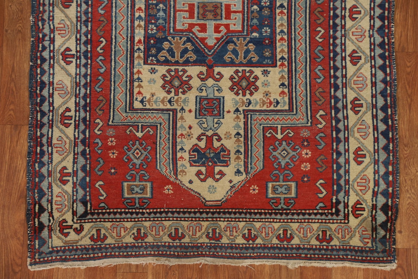Pre-1900 Antique Vegetable Dye Shirvan-Kazak Area Rug 3x5 - 6