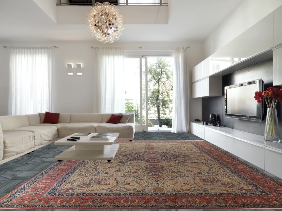 Pre-1900 Antique Vegetable Dye Tabriz Haj Jalili Persian Rug 13x20 - 2