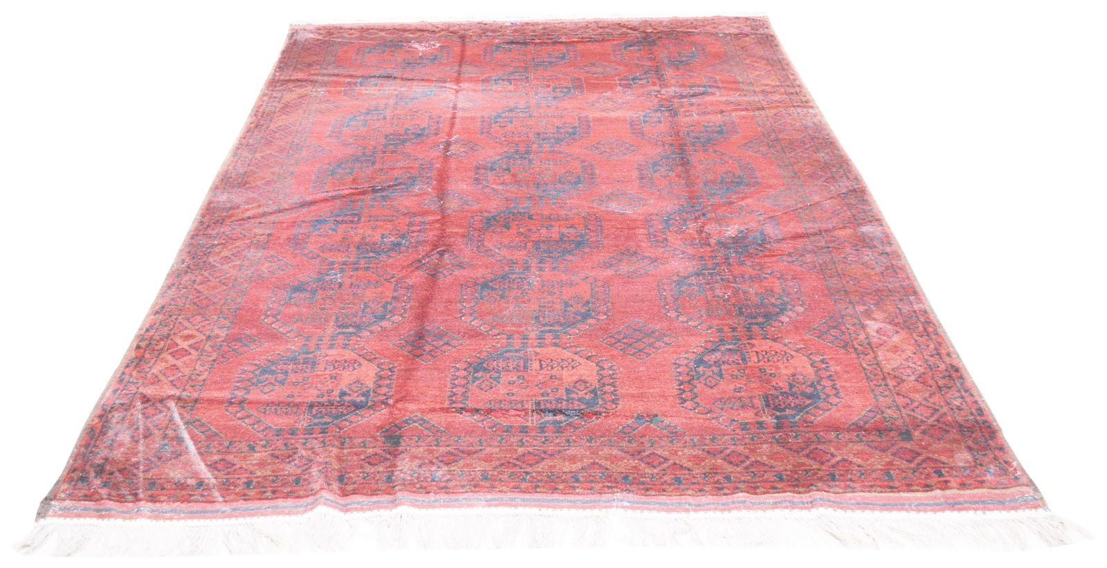 HAND KNOTTED WOOL ANTIQUES RUG - 2
