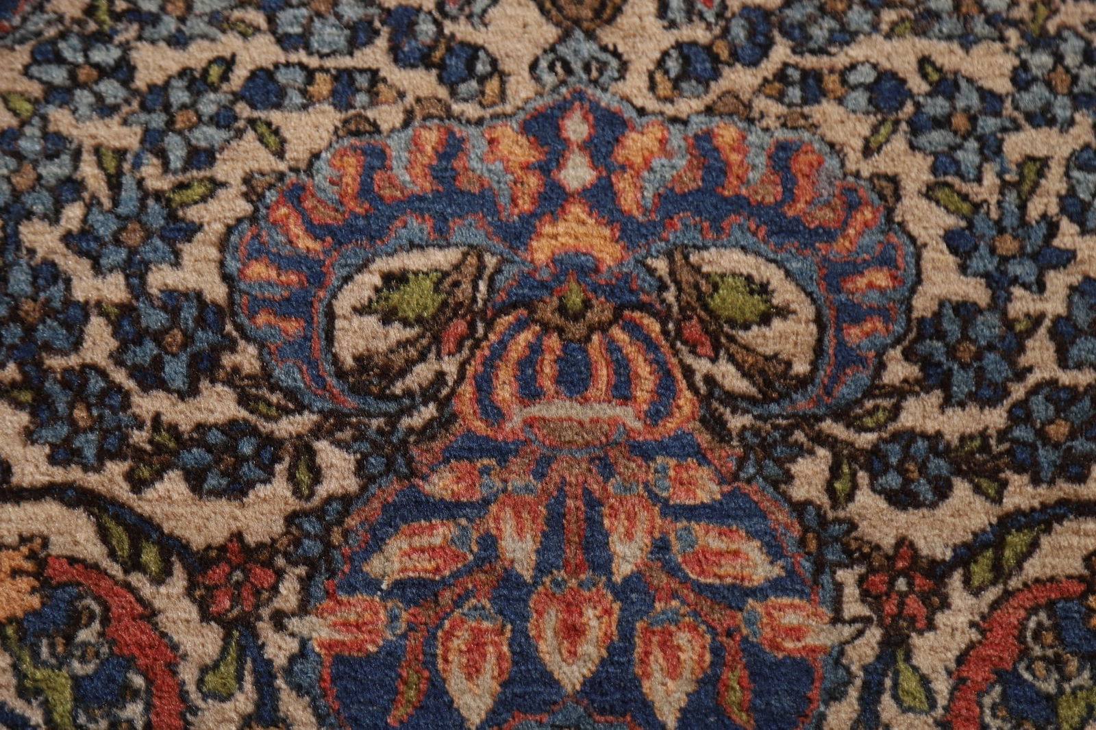 Antique Vegetable Dye Kerman Persian Area Rug 3x5 - 10