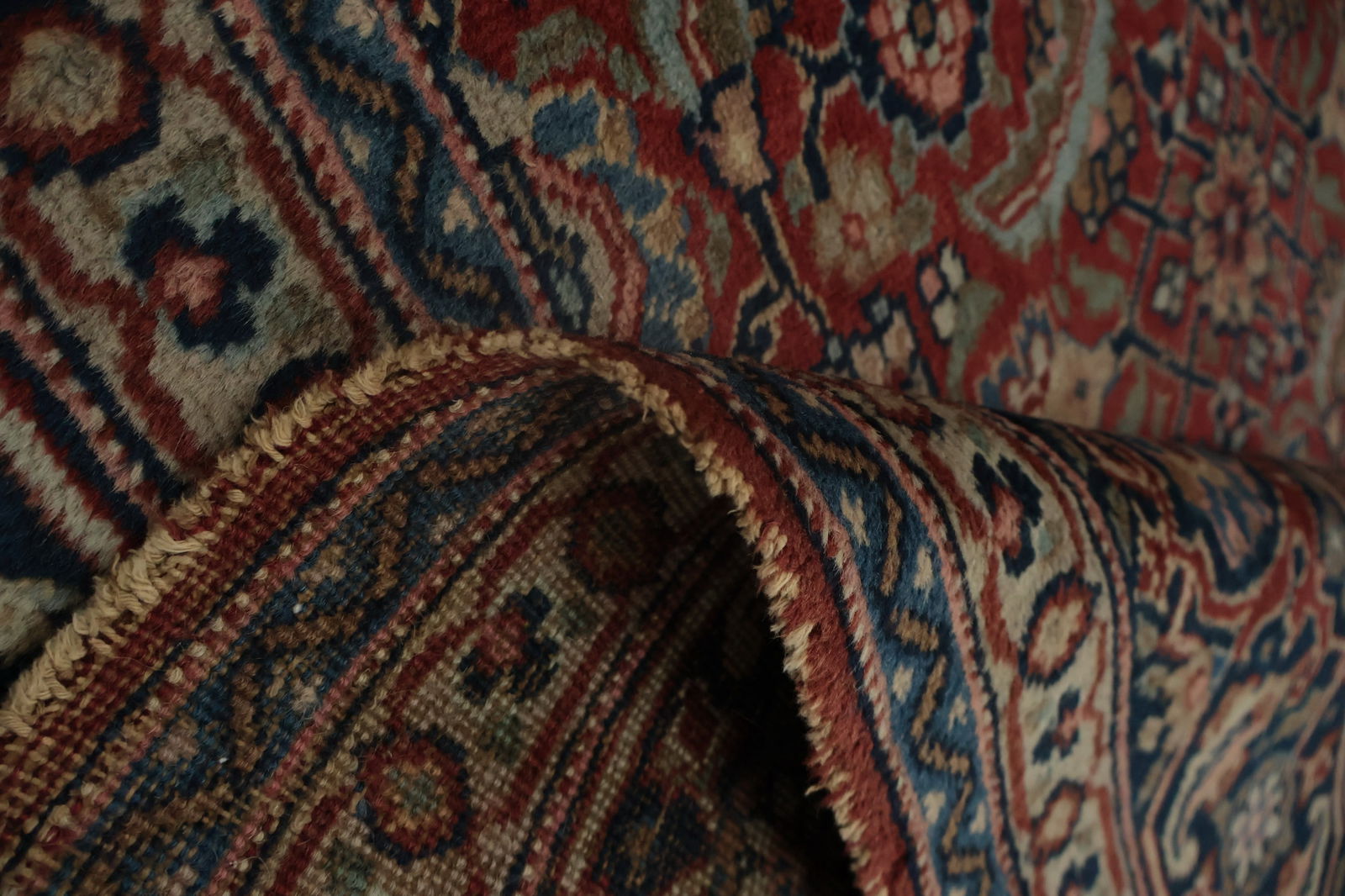 Antique Vegetable Dye Tabriz Persian Area Rug 7x11 - 14