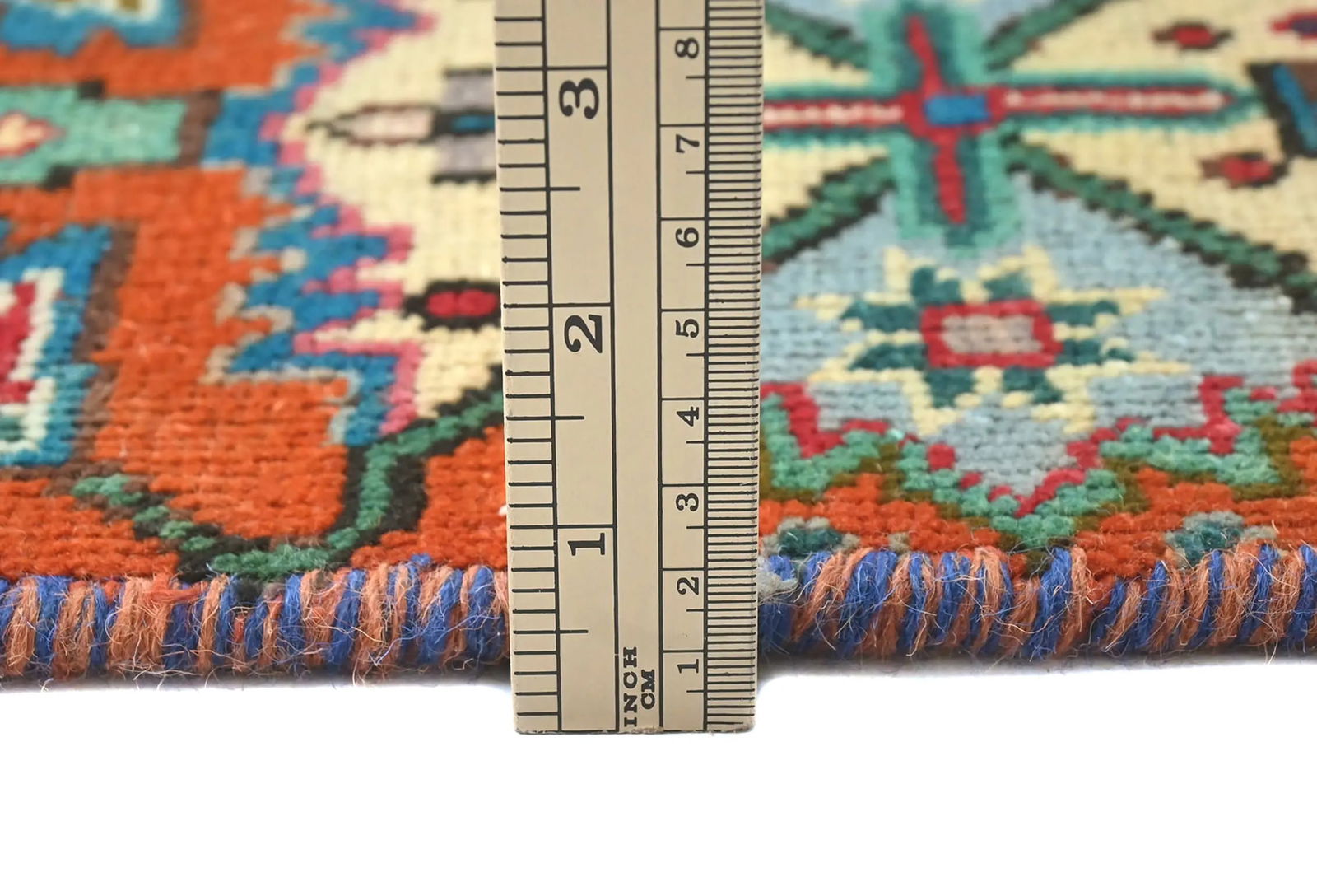 Semi Antique Dark Purple-navy Geometric 9X12 Traditional Oriental Rug - 8