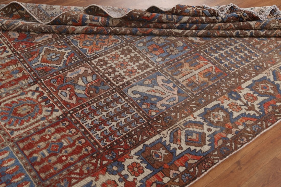 Antique Bakhtiari Persian Area Rug 7x9 - 19