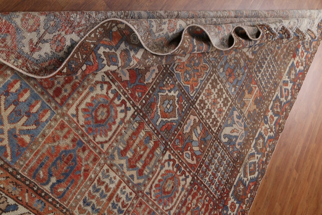 Antique Bakhtiari Persian Area Rug 7x9 - 20