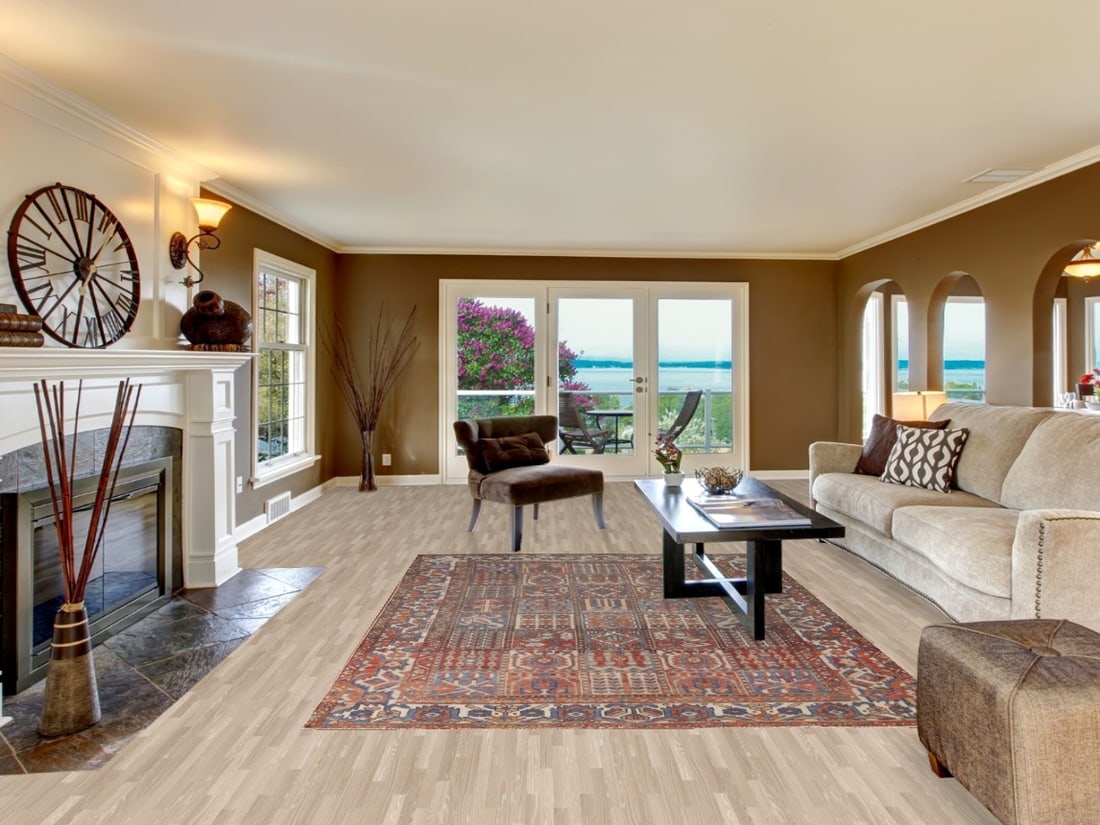 Antique Bakhtiari Persian Area Rug 7x9 - 2