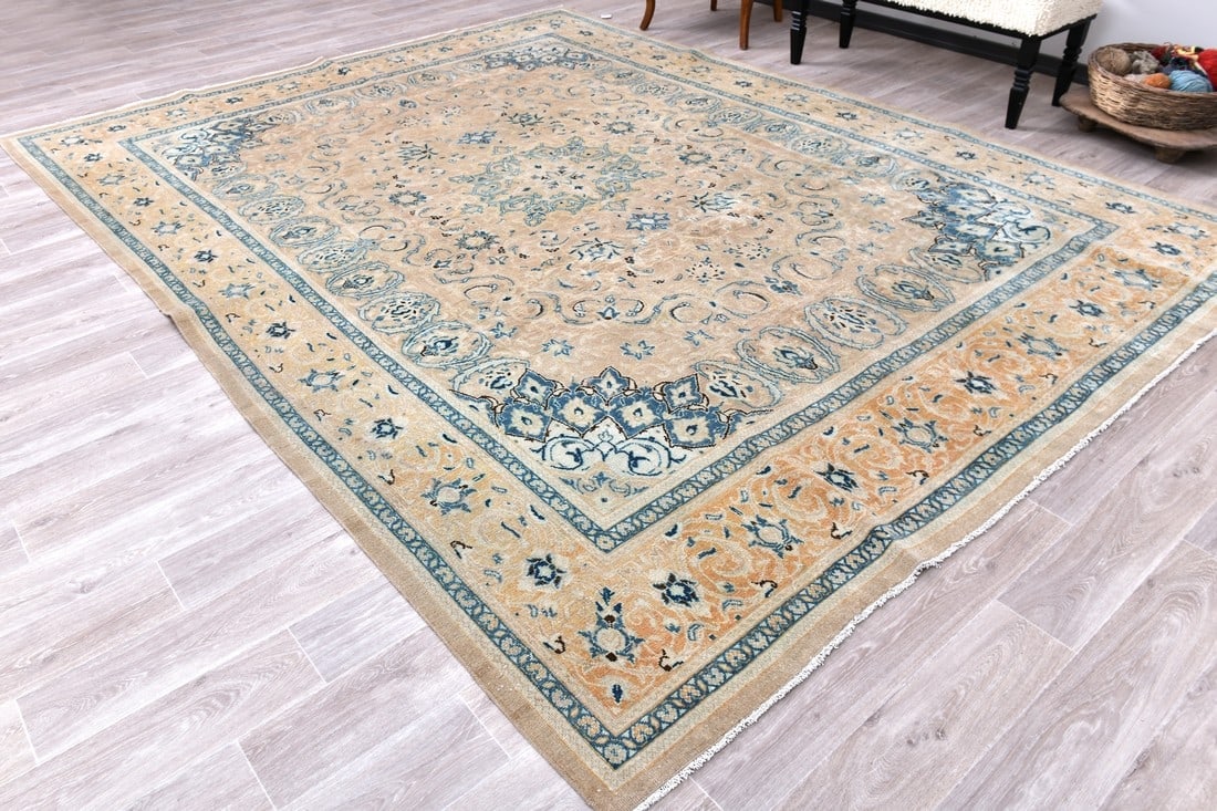 9'5'' x 12'7'' Unique Handmade Vintage Rug - 242581 - 2