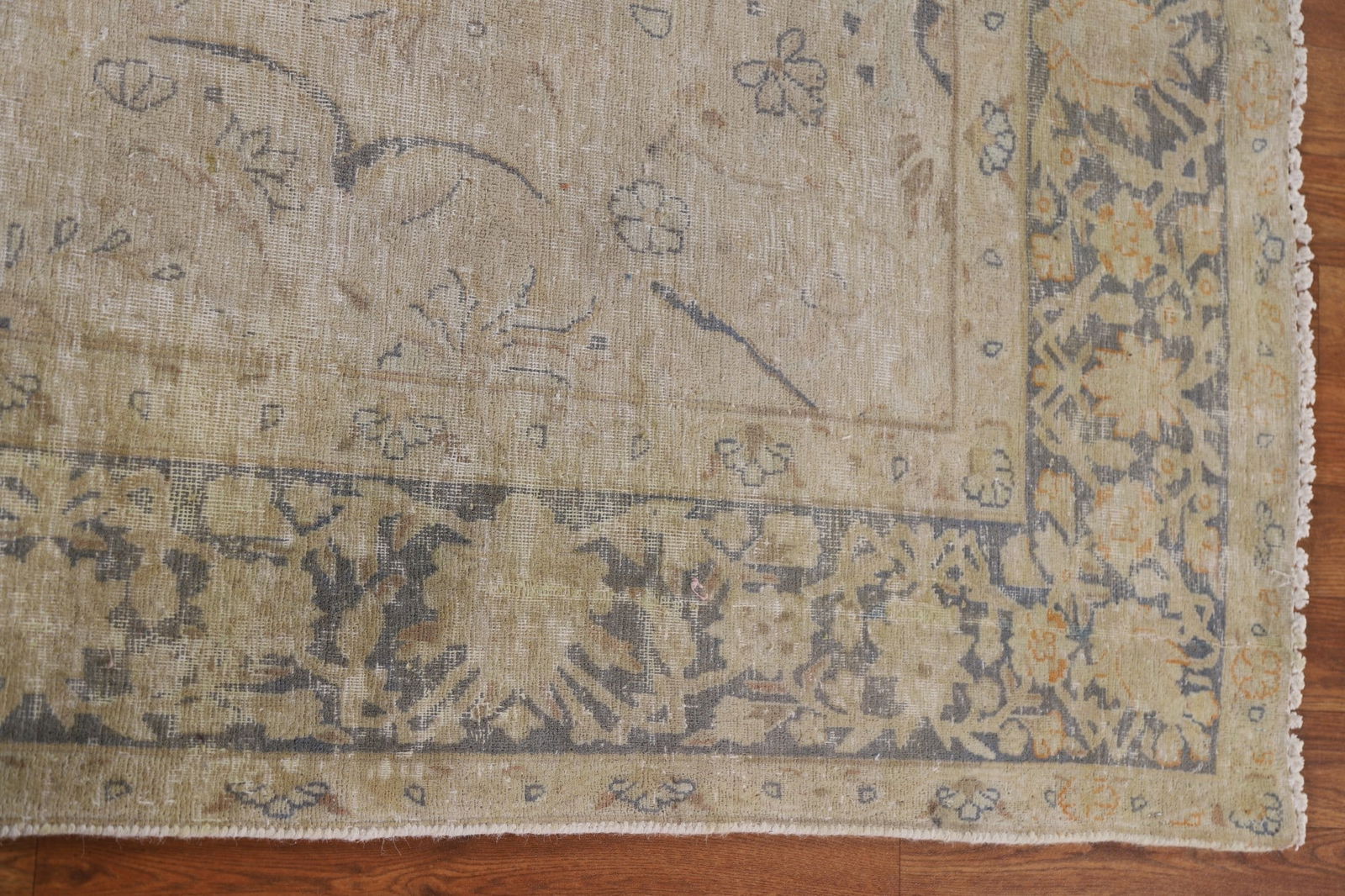 Antique Distressed Kerman Persian Area Rug 6x8 - 16