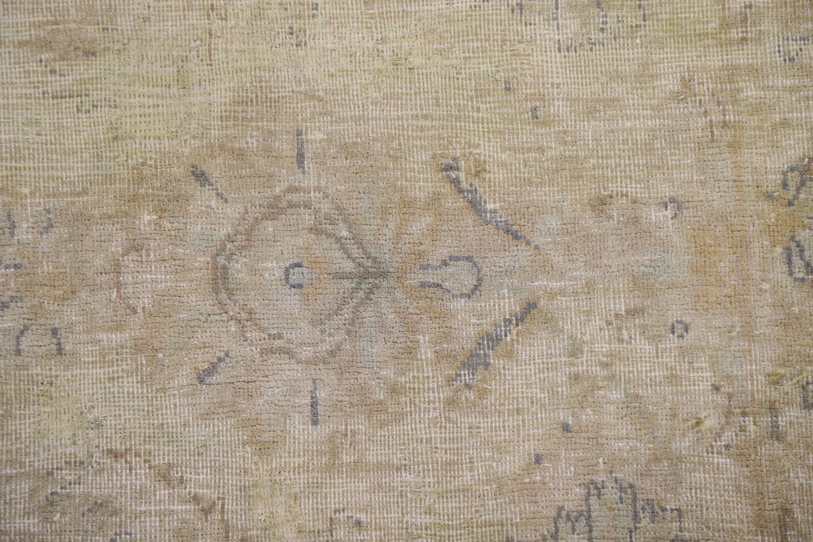 Antique Distressed Kerman Persian Area Rug 6x8 - 9