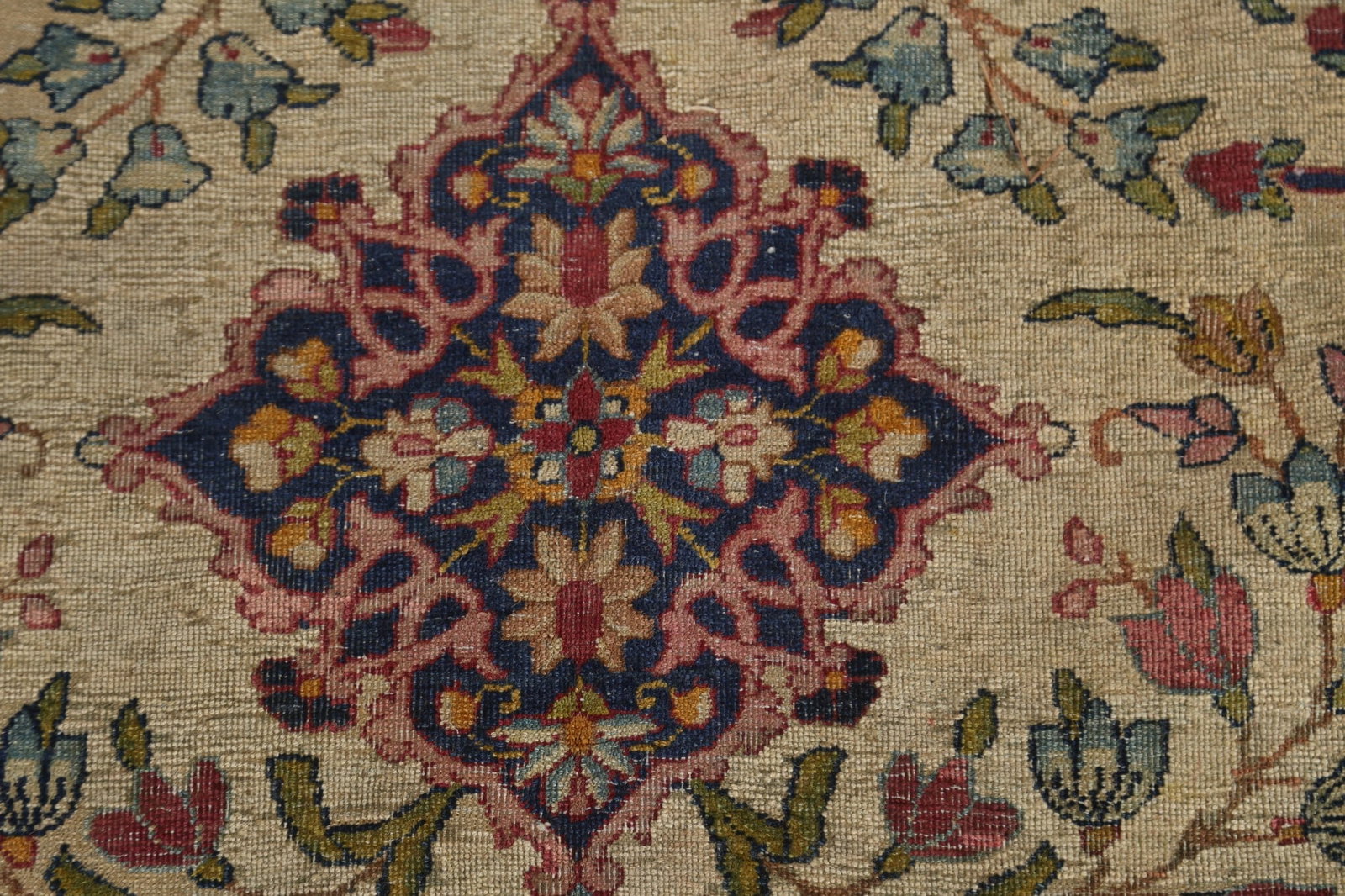 Pre-1900 Antique Kerman Vegetable Dye Persian Large Rug 11x18 - 10