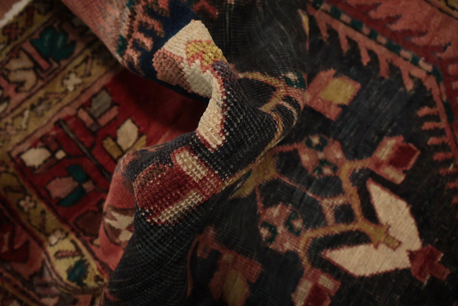 Antique Ardebil Persian Runner Rug 3x11 with Rich Earthy Design - 19