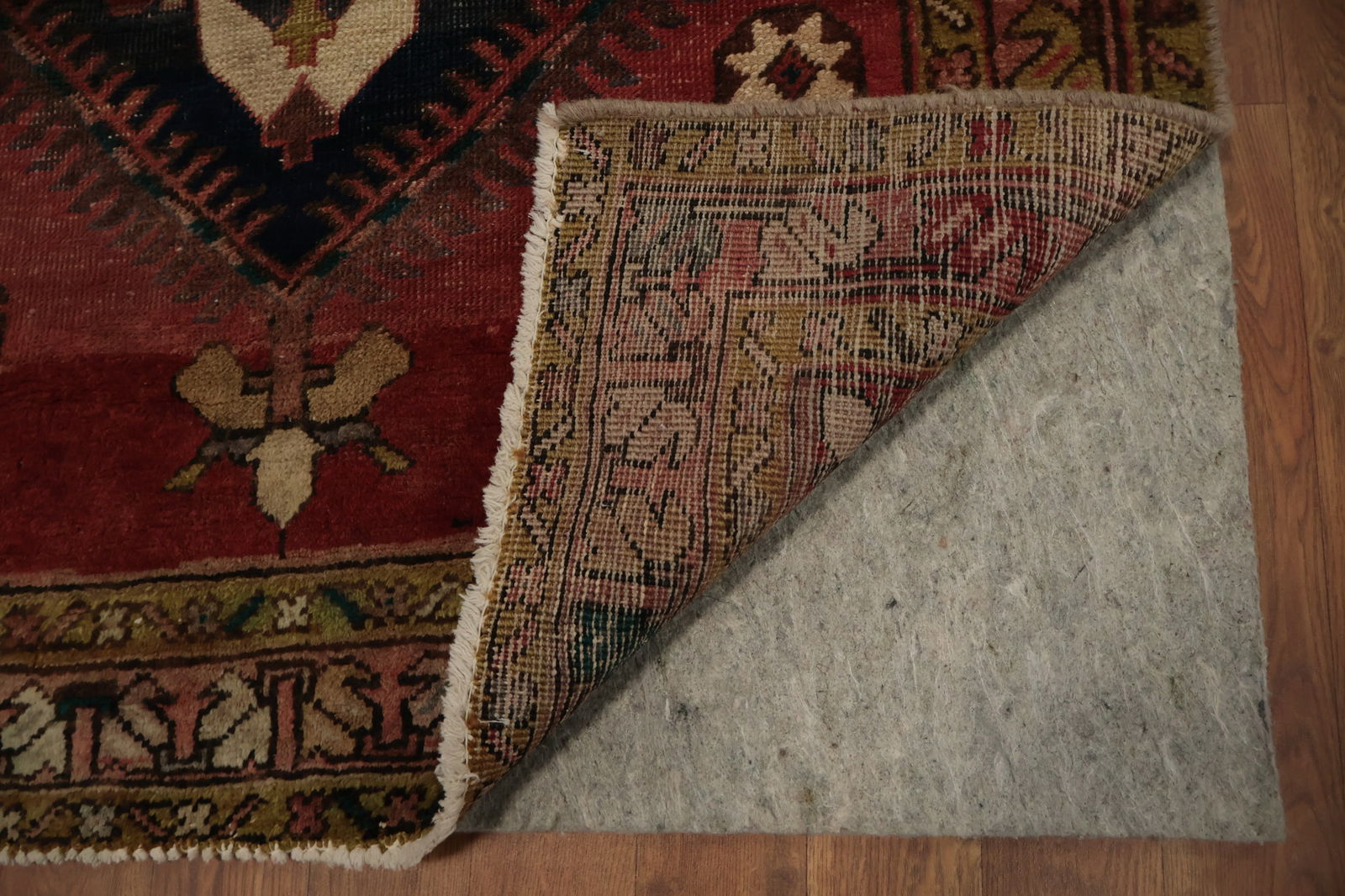 Antique Ardebil Persian Runner Rug 3x11 with Rich Earthy Design - 5