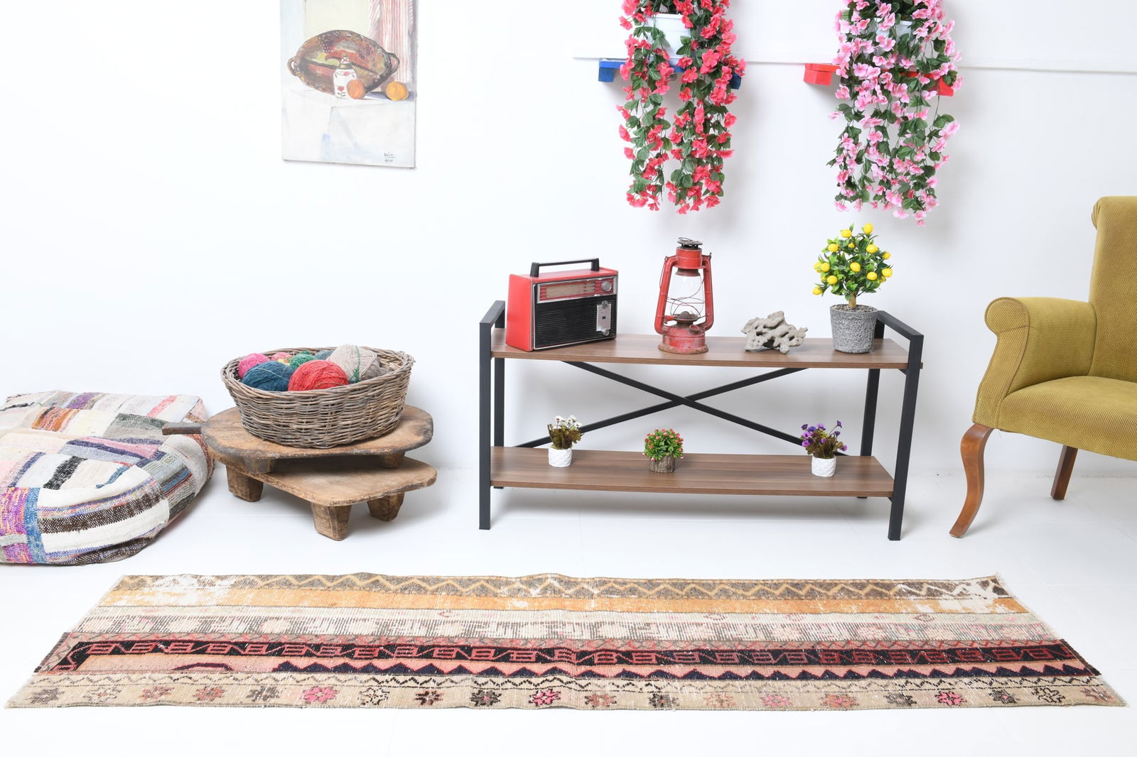 1'10'' x 7'4'' Turkish Vintage Runner Rug - 17375 - 3