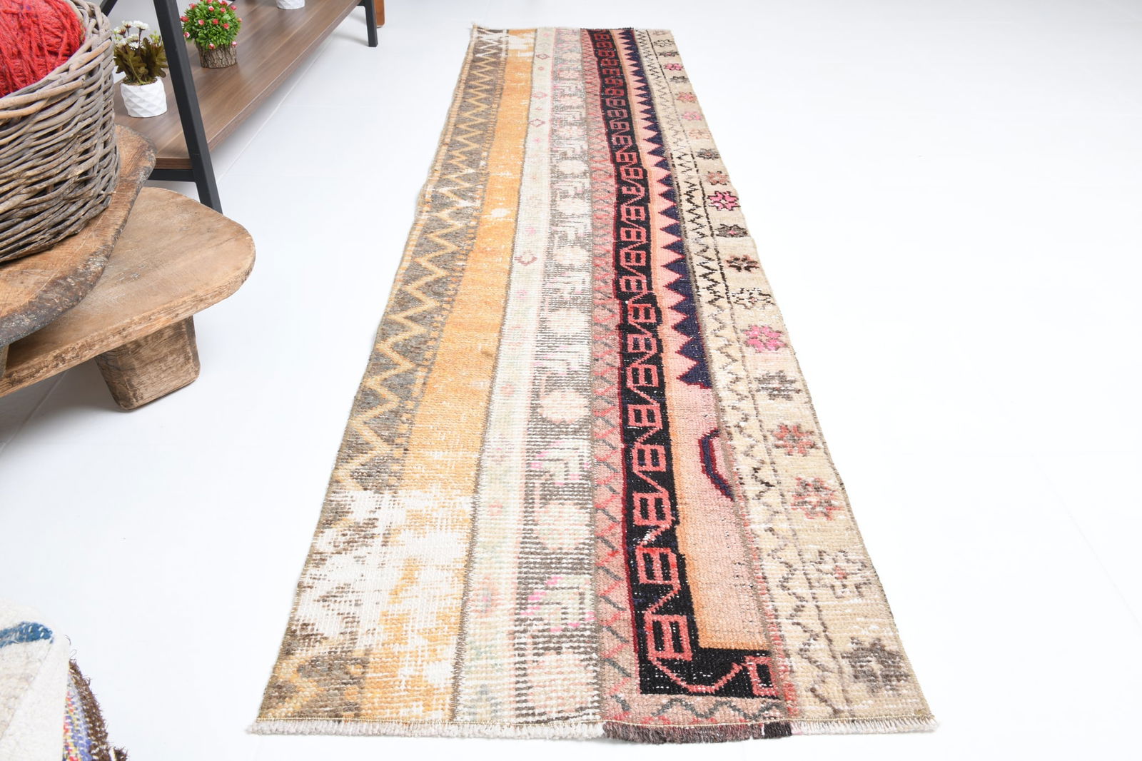 1'10'' x 7'4'' Turkish Vintage Runner Rug - 17375 - 6