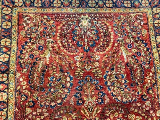 Antique Persian Sarouk rug-4697 - 5