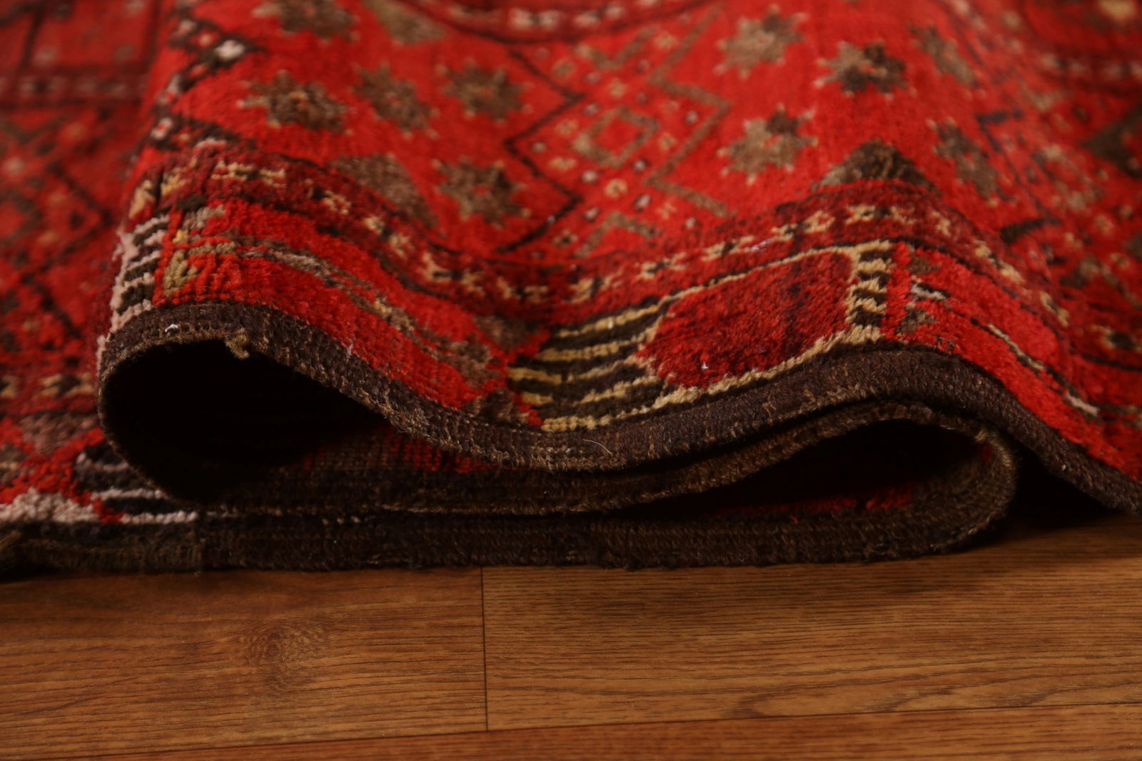 Pre-1900 Antique Turkoman Yamot Vegetable Dye Large Rug 9x18 - 12