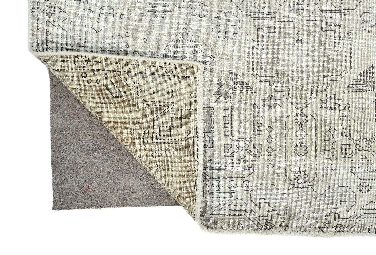 Antique Floral Traditional 5X7 Distressed Vintage Oriental Rug - 13