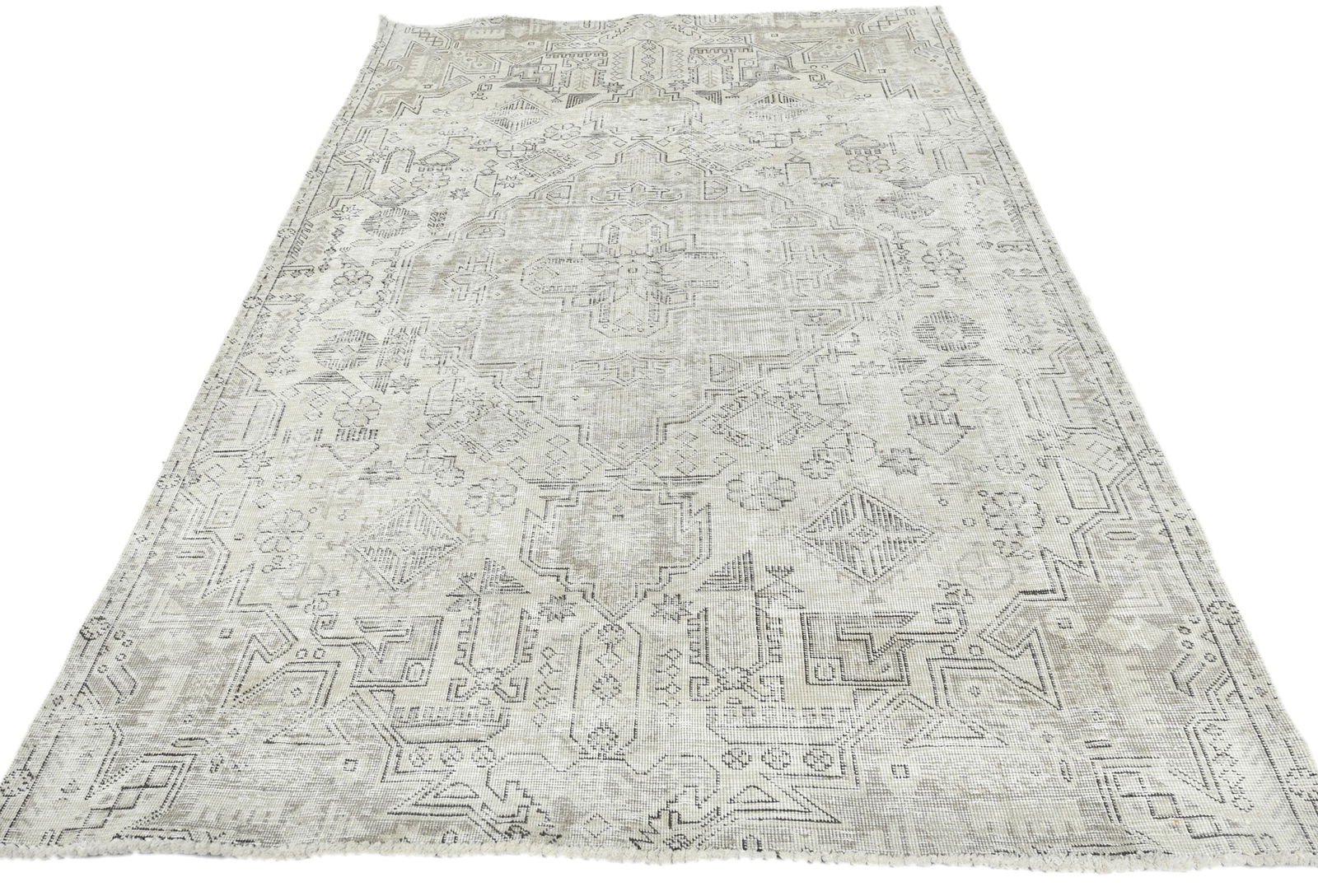 Antique Floral Traditional 5X7 Distressed Vintage Oriental Rug - 3