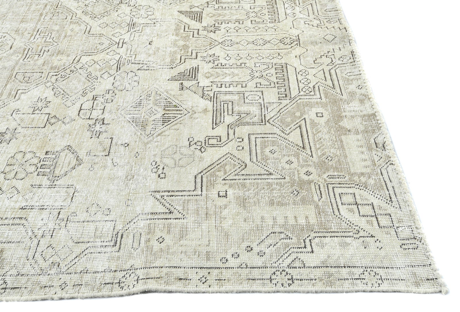 Antique Floral Traditional 5X7 Distressed Vintage Oriental Rug - 9