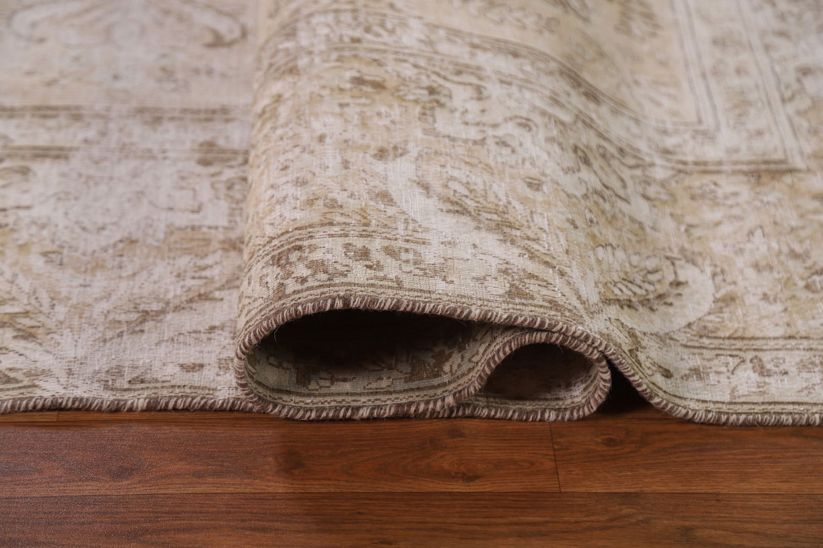 Antique Distressed Kerman Persian Area Rug 7x11 - 12