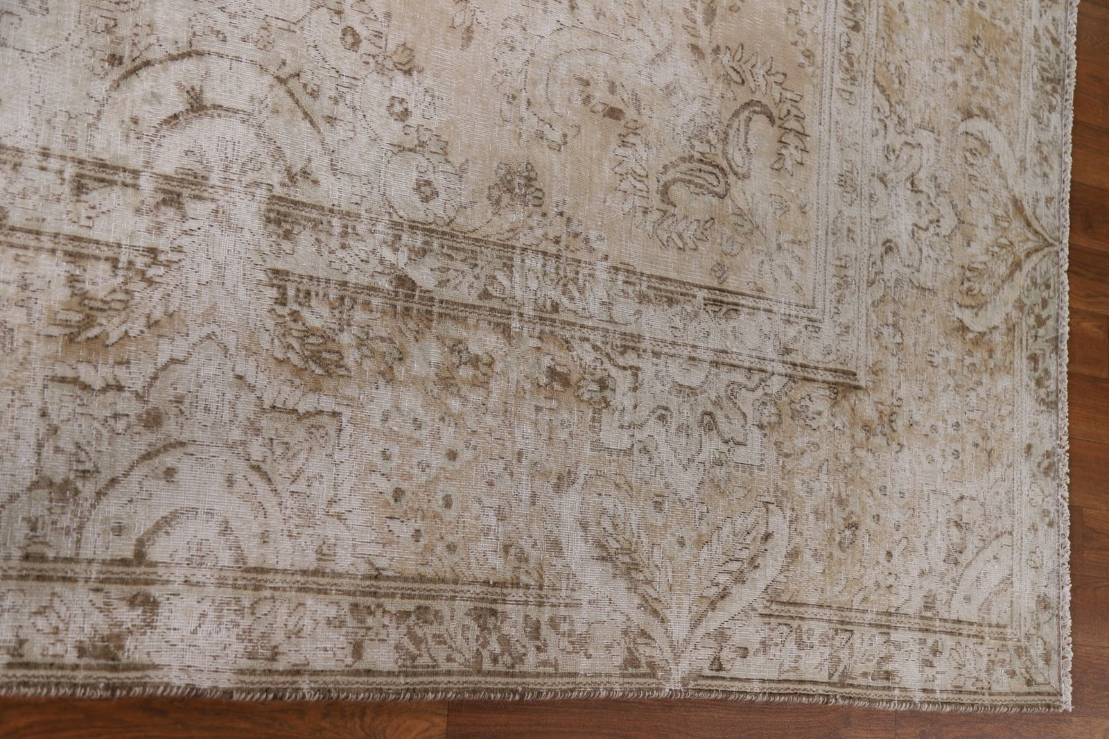 Antique Distressed Kerman Persian Area Rug 7x11 - 14