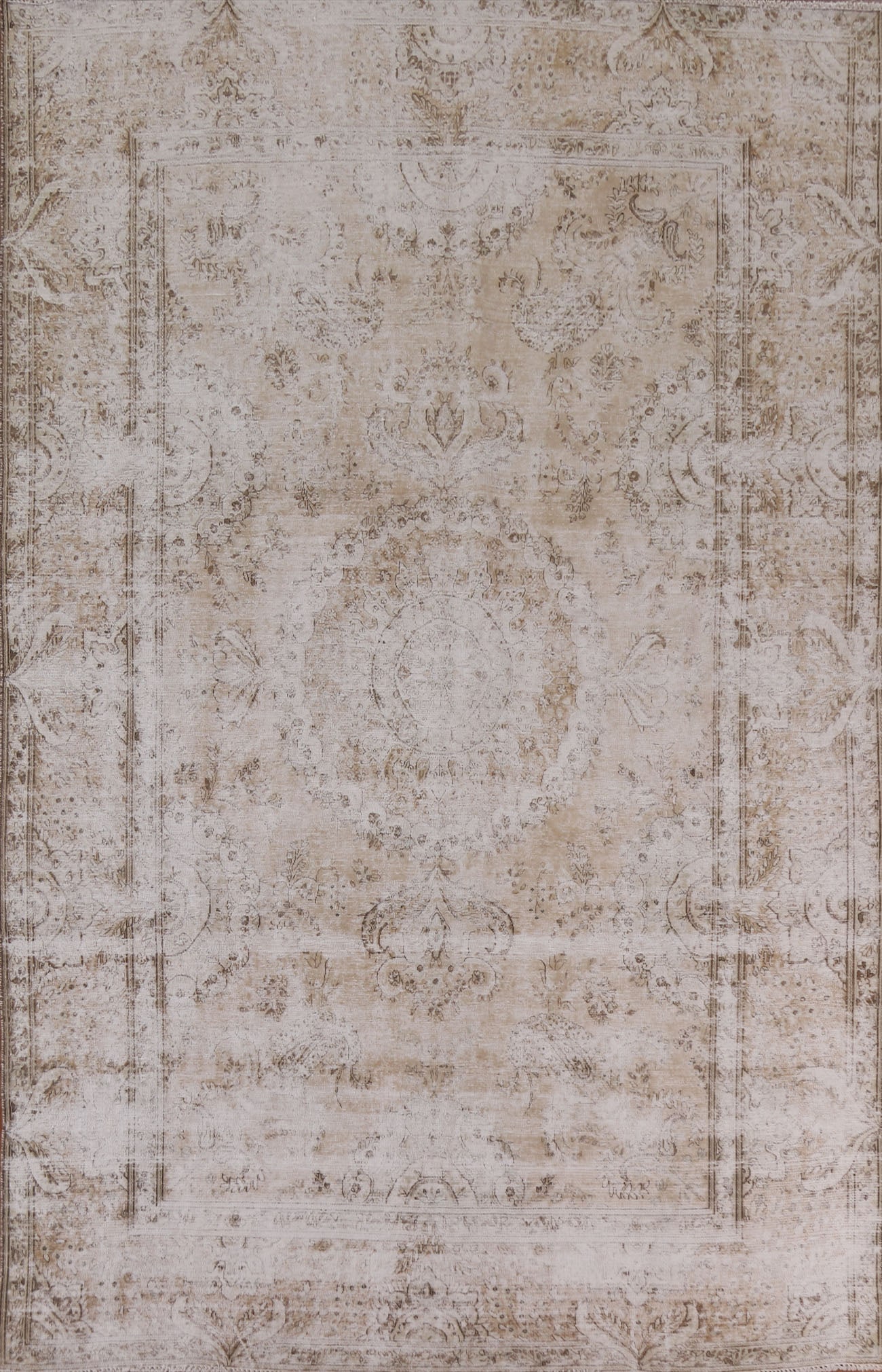 Antique Distressed Kerman Persian Area Rug 7x11 (1 of 20)