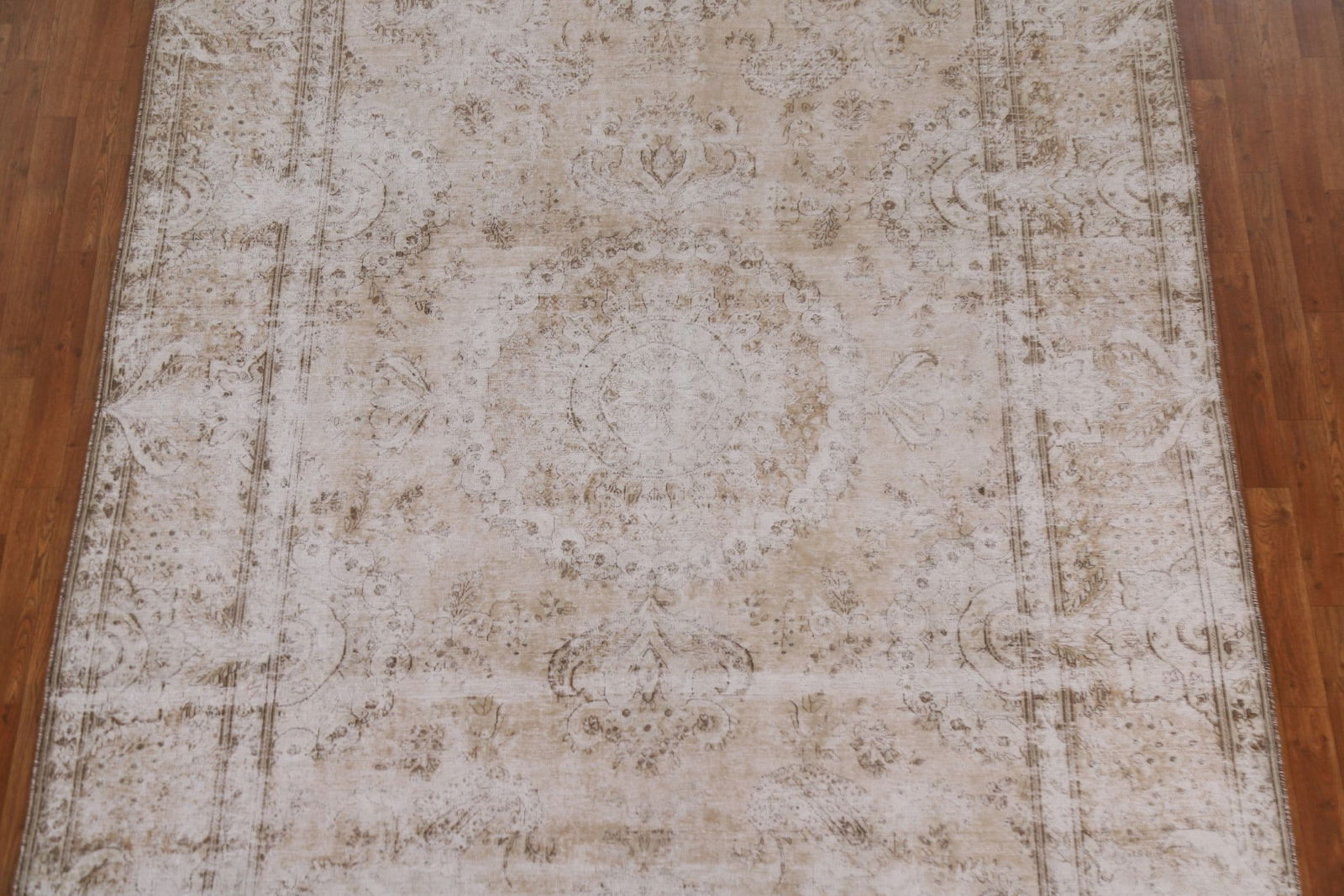 Antique Distressed Kerman Persian Area Rug 7x11 - 4